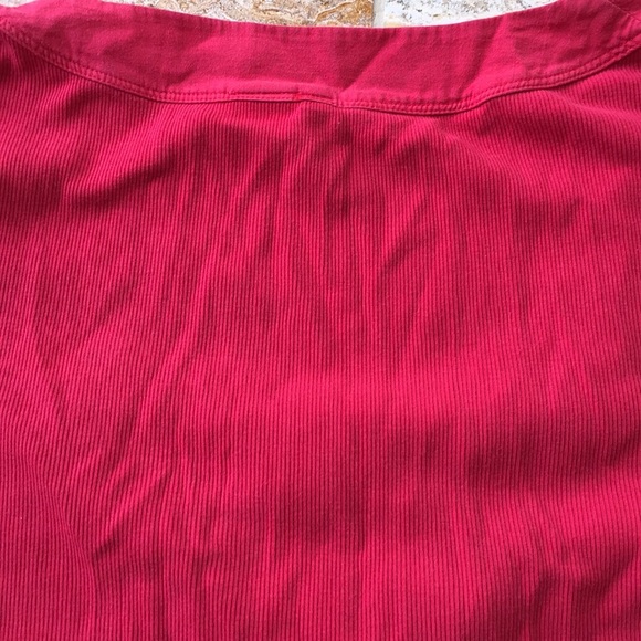 Charlotte Tarantola red 100% stretch ribbed cotton - Picture 8 of 8